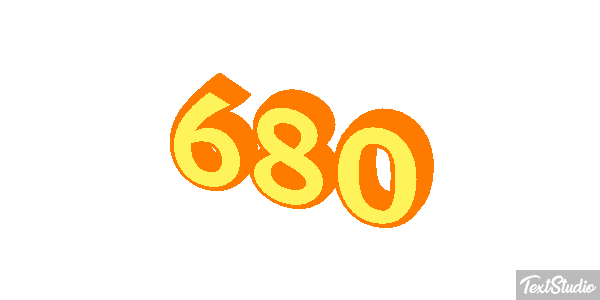 680 Текстовый эффект