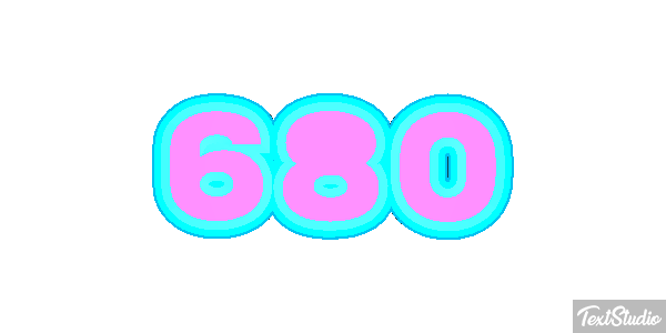 680 Текстовый эффект