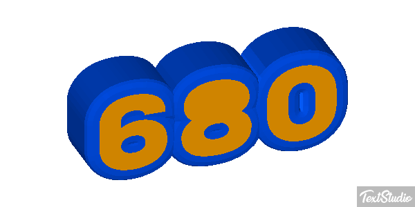 680 Текстовый эффект