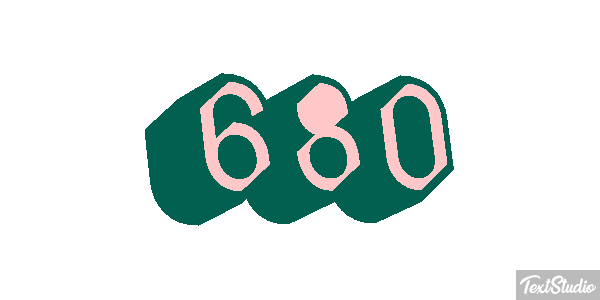 680 Текстовый эффект