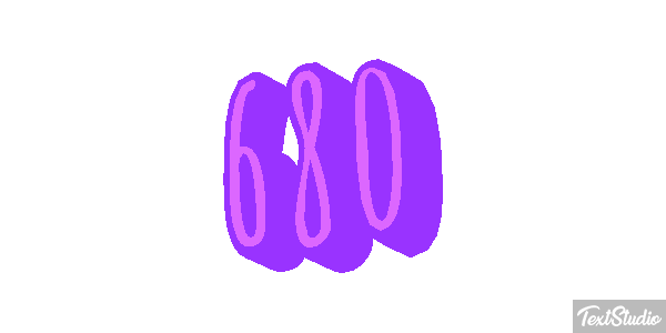 680 Текстовый эффект