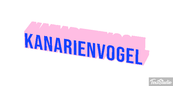 Kanarienvogel Texteffekt