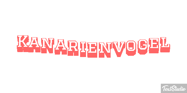 Kanarienvogel Texteffekt