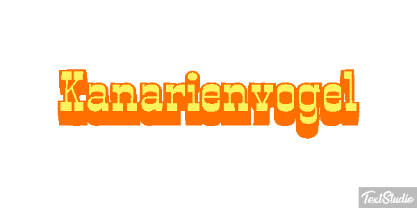 Kanarienvogel Texteffekt