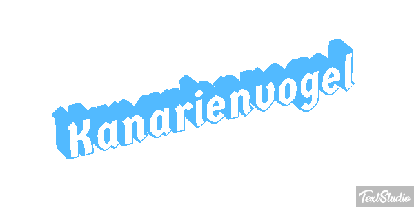 Kanarienvogel Texteffekt