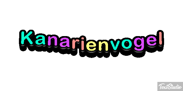 Kanarienvogel Texteffekt