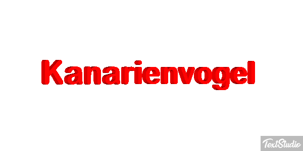 Kanarienvogel Texteffekt