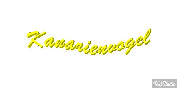 Kanarienvogel Texteffekt