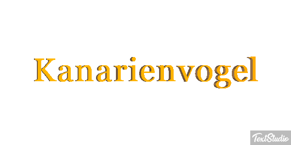 Kanarienvogel Texteffekt