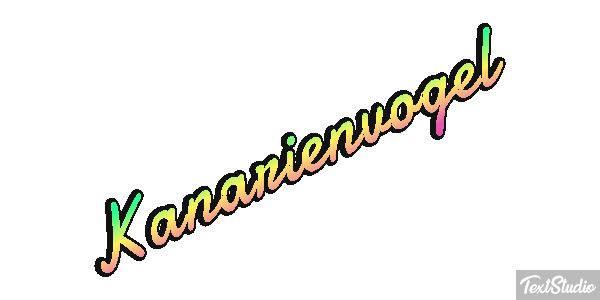 Kanarienvogel Texteffekt