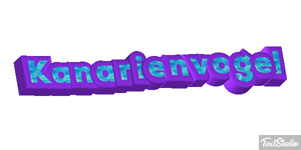 Kanarienvogel Texteffekt