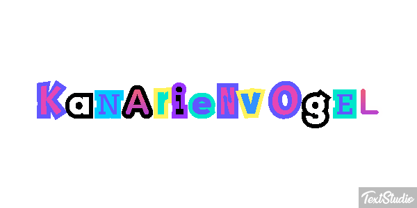 Kanarienvogel Texteffekt