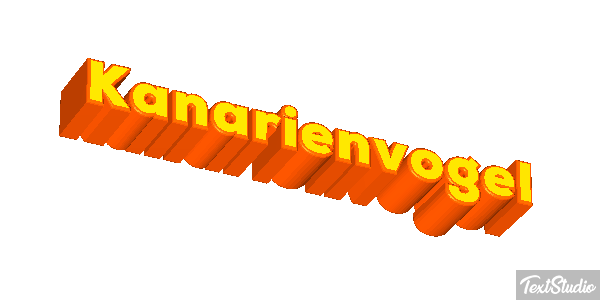 Kanarienvogel Texteffekt