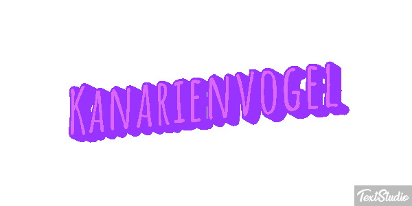 Kanarienvogel Texteffekt