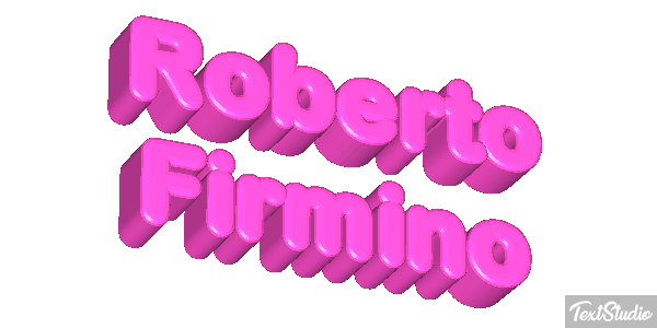 Roberto Firmino Text effect