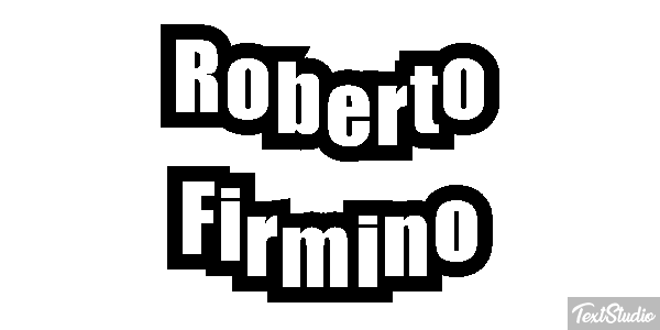 Roberto Firmino Text effect
