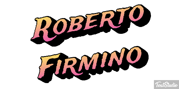 Roberto Firmino Text effect