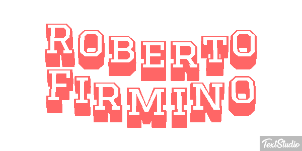 Roberto Firmino Text effect