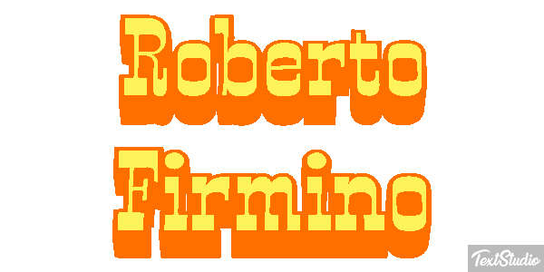 Roberto Firmino Text effect