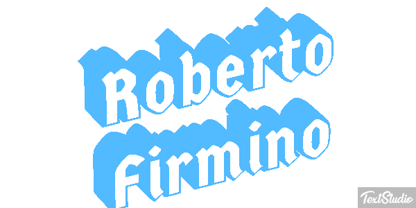 Roberto Firmino Text effect