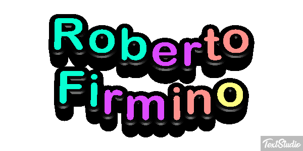 Roberto Firmino Text effect