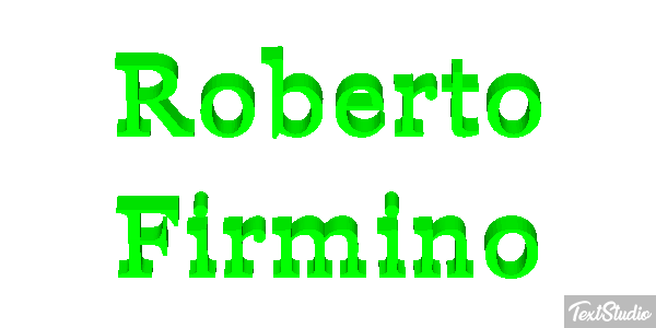 Roberto Firmino Text effect