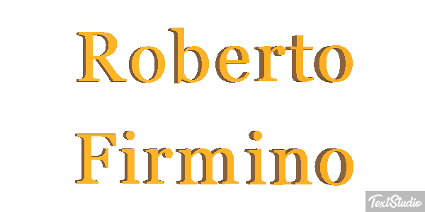 Roberto Firmino Text effect