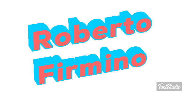 Roberto Firmino Text effect
