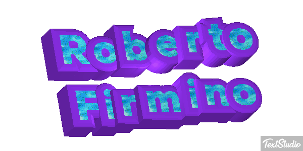 Roberto Firmino Text effect