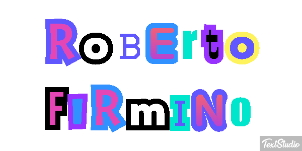 Roberto Firmino Text effect
