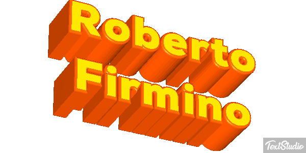 Roberto Firmino Text effect