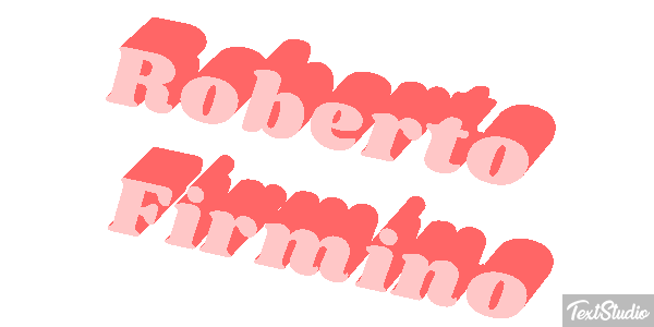 Roberto Firmino Text effect
