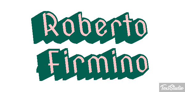 Roberto Firmino Text effect