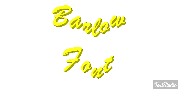 Barlow Font Текстовый эффект