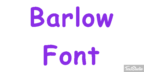 Barlow Font Текстовый эффект