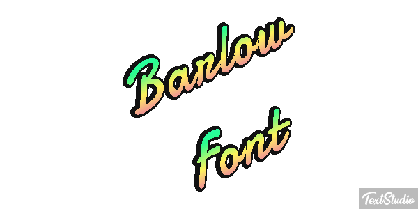 Barlow Font Текстовый эффект