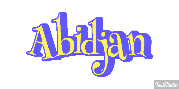 Abidjan Effetto testo
