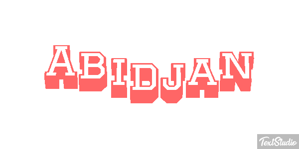 Abidjan Effetto testo
