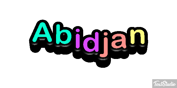 Abidjan Effetto testo