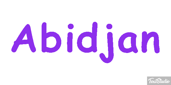 Abidjan Effetto testo
