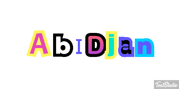 Abidjan Effetto testo