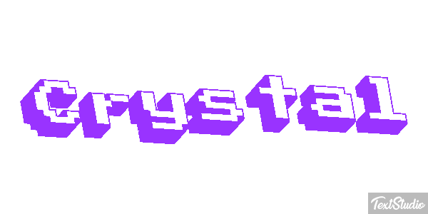 Crystal Texteffekt