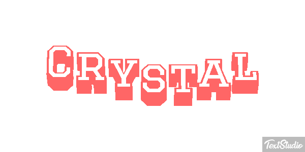 Crystal Texteffekt