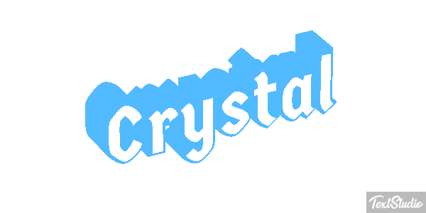 Crystal Texteffekt