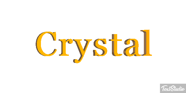 Crystal Texteffekt