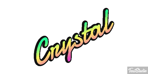 Crystal Texteffekt