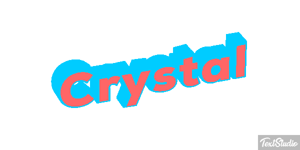 Crystal Texteffekt