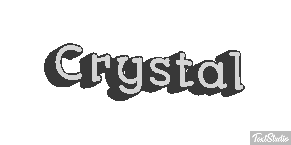 Crystal Texteffekt