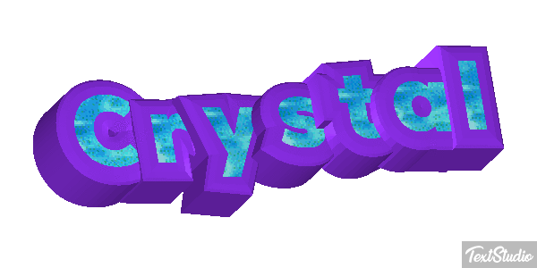 Crystal Texteffekt