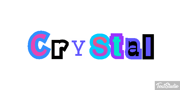 Crystal Texteffekt
